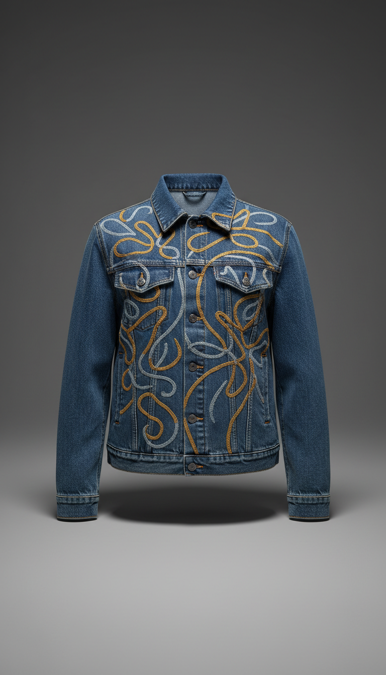 Oversized Denim Jacket With Statement Back
